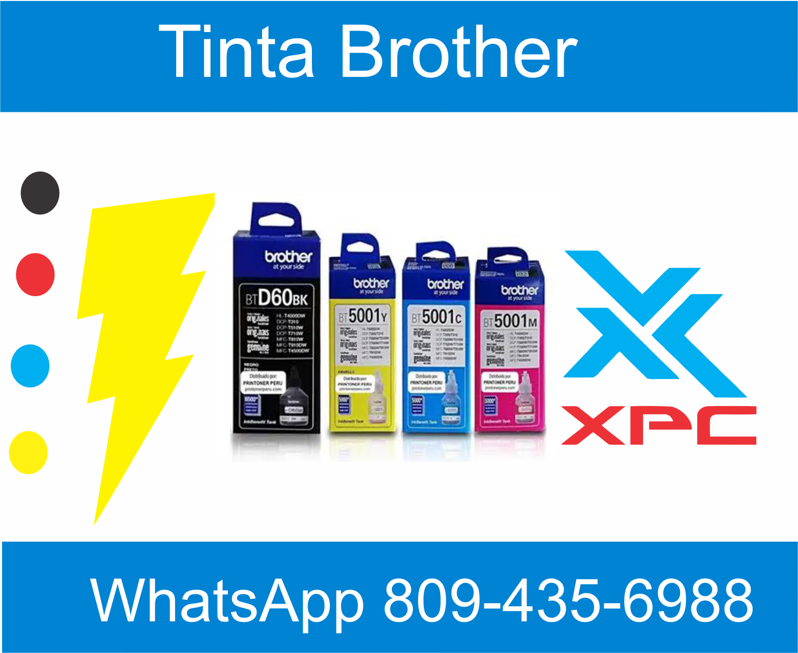 botellas de tinta brother